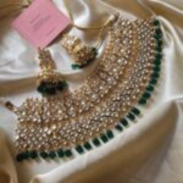 Kainaat Kundan Necklace Set (MADE ON  ORDER)