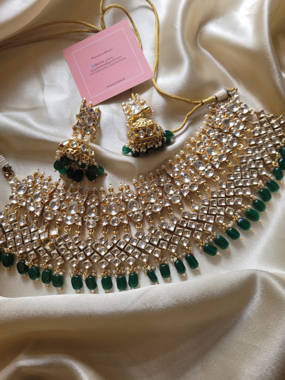 Kainaat Kundan Necklace Set (MADE ON  ORDER) - Image 2
