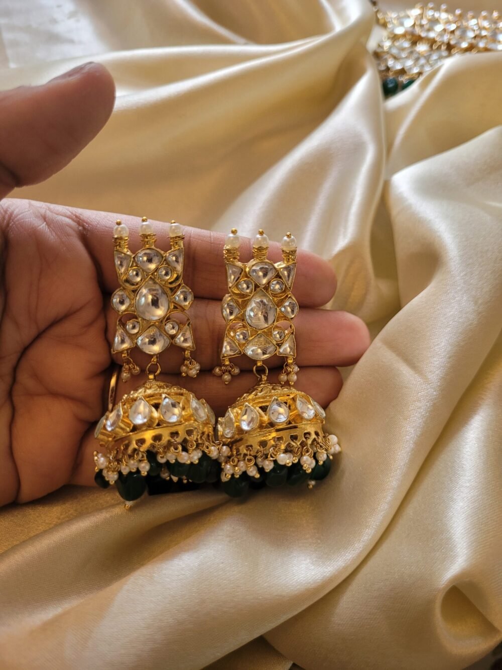 Purnima Kundan Jhumka Earrings