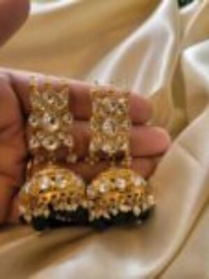 Purnima Kundan Jhumka Earrings