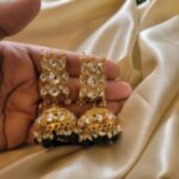 Purnima Kundan Jhumka Earrings
