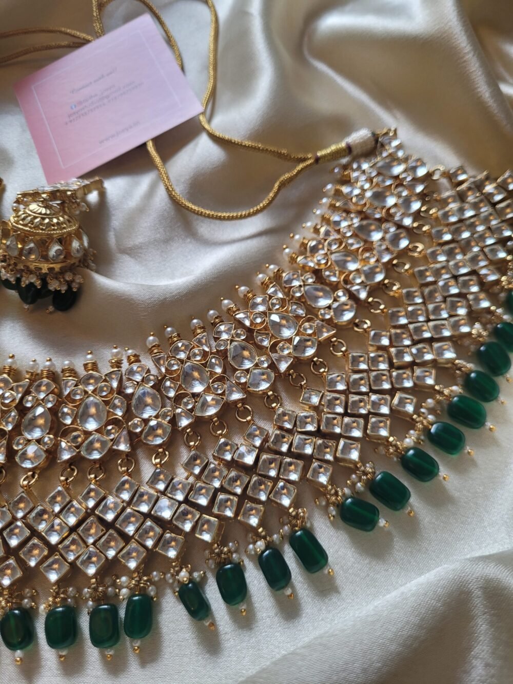 Kainaat Kundan Necklace Set (MADE ON  ORDER) - Image 7