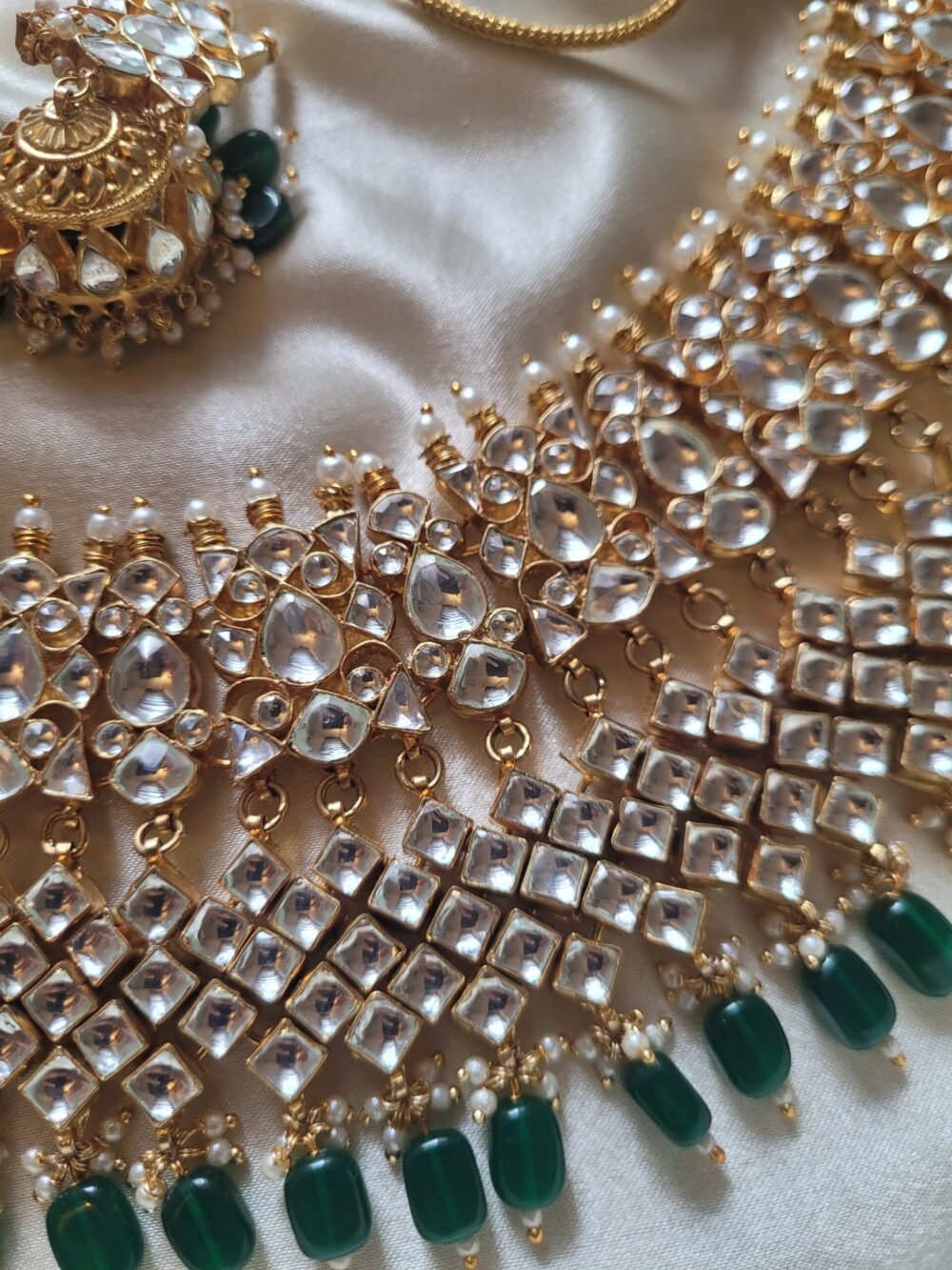 Kainaat Kundan Necklace Set (MADE ON  ORDER) - Image 5