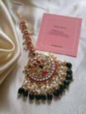 Saanvi big size Kundan Maangtikka
