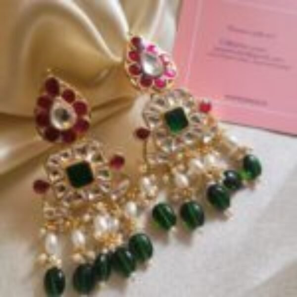 Jaanki Kundan Jhumka Earrings