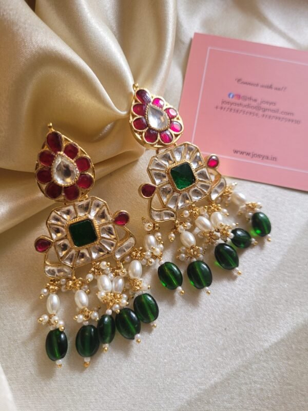 Jaanki Kundan Jhumka Earrings