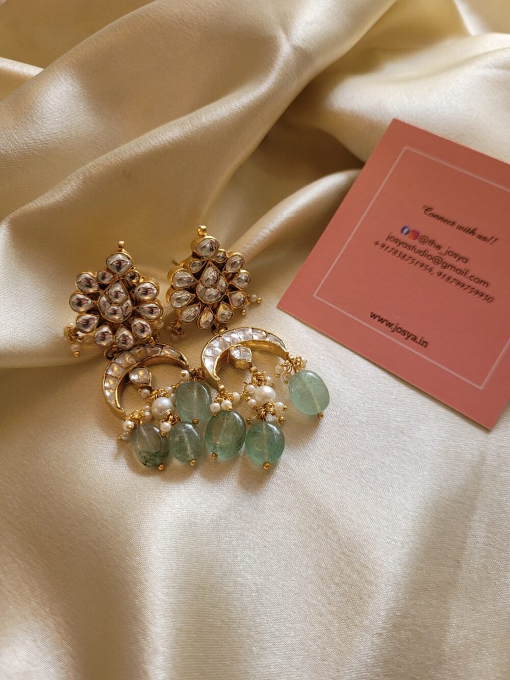 Aabha Bridal Kundan Necklace set - Image 4