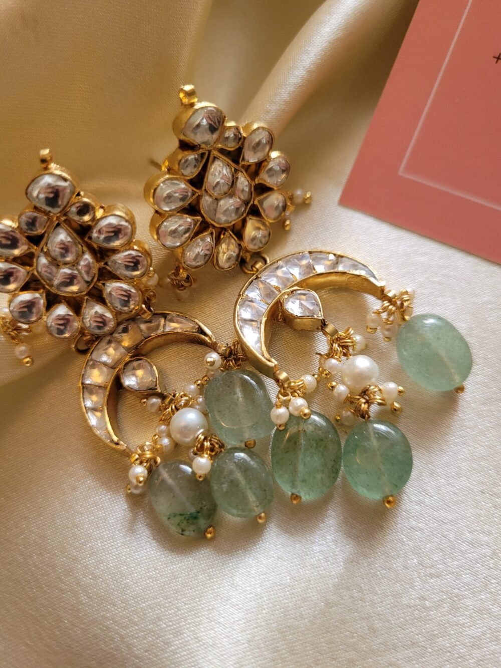 Aabha Bridal Kundan Necklace set - Image 2