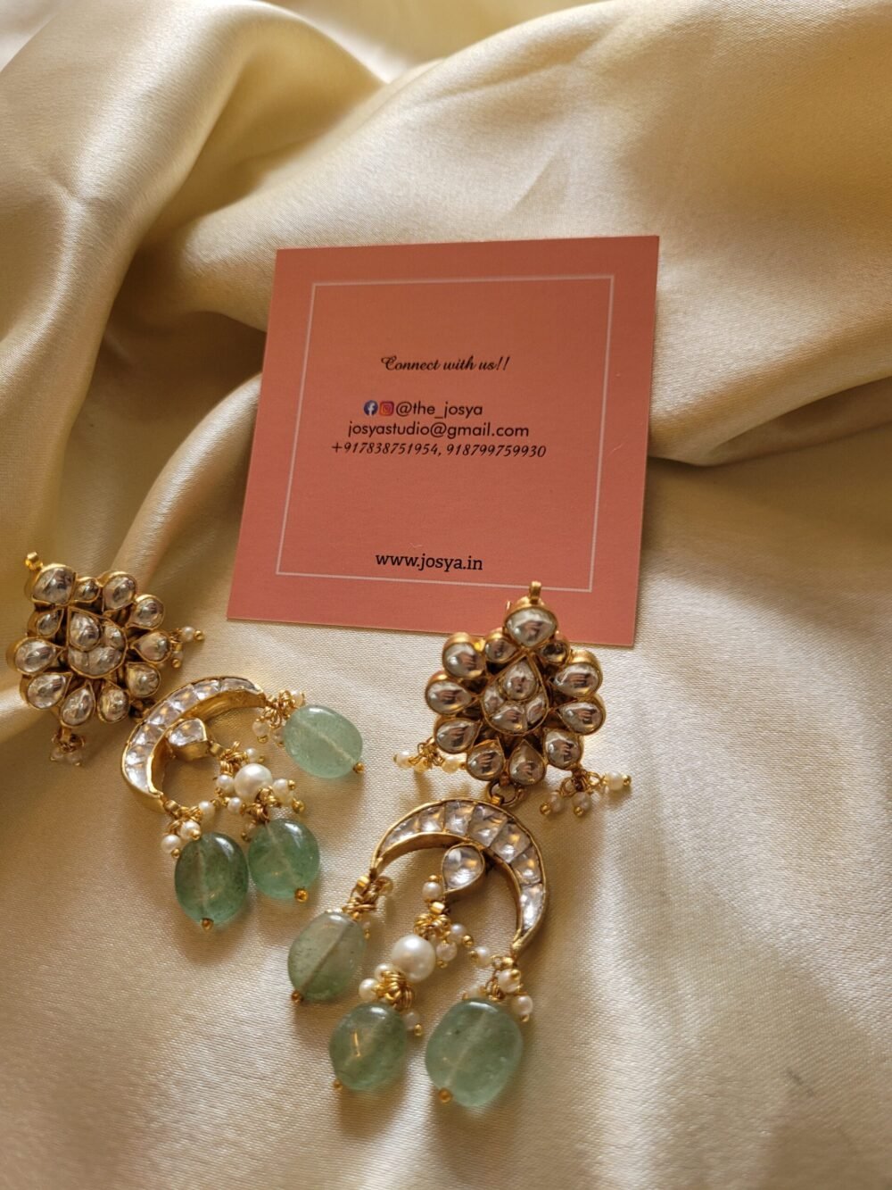 Aabha Bridal Kundan Necklace set - Image 6