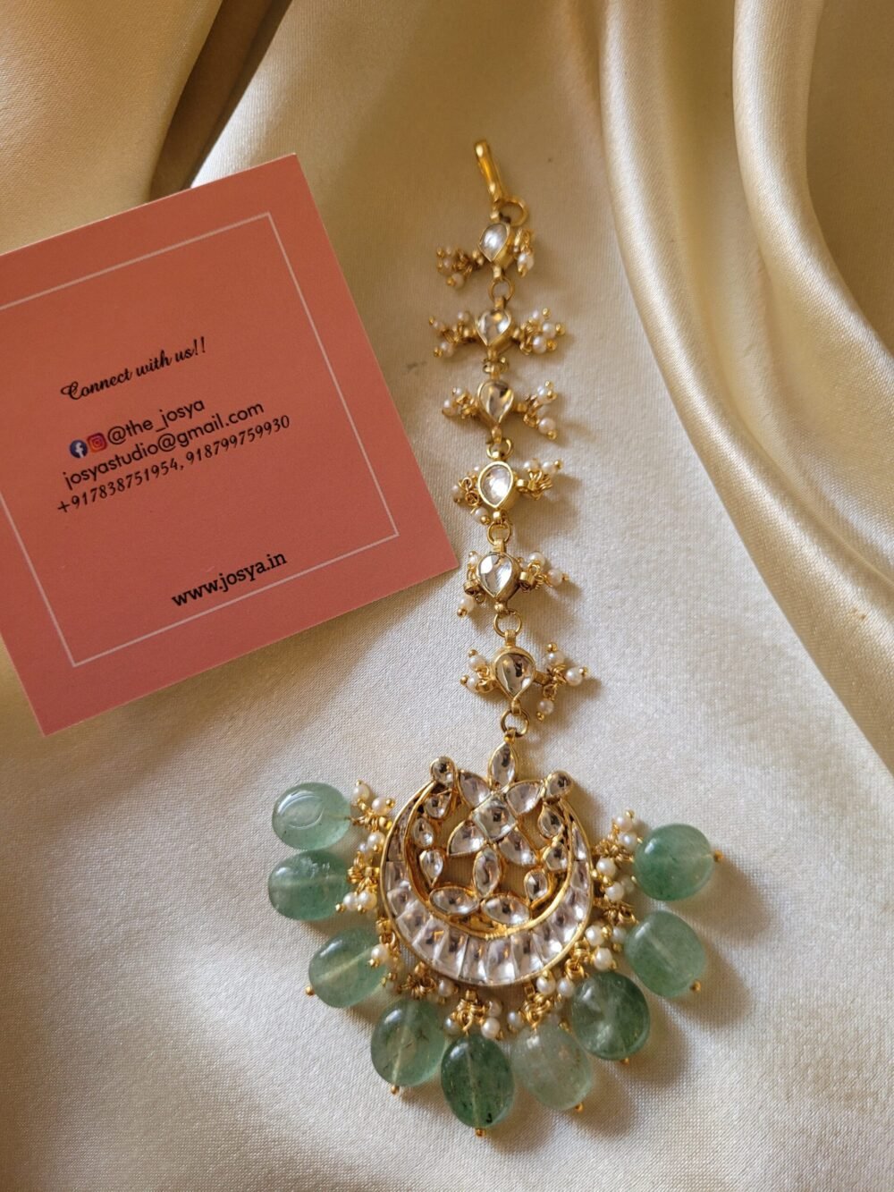 Aabha Bridal Kundan Necklace set - Image 3