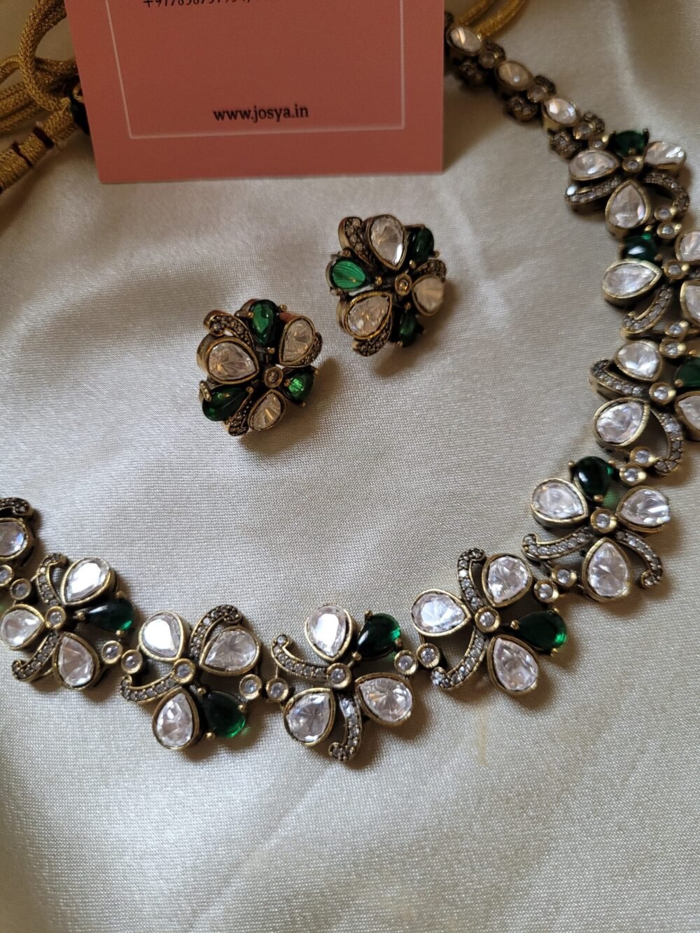 Niharika Polki Necklace Set - Image 2