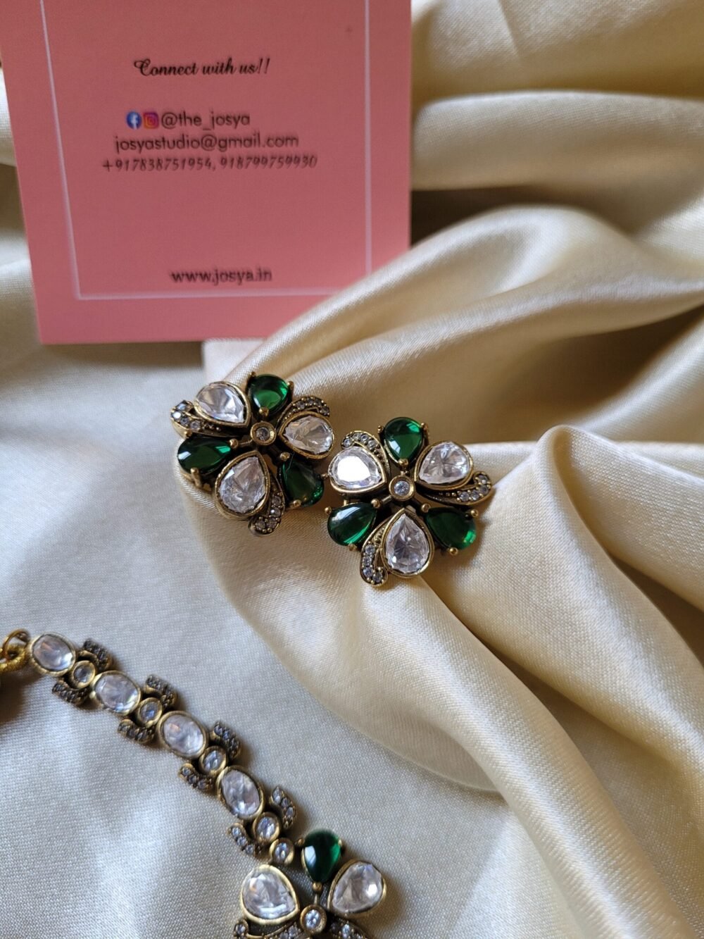 Niharika Polki Necklace Set - Image 3