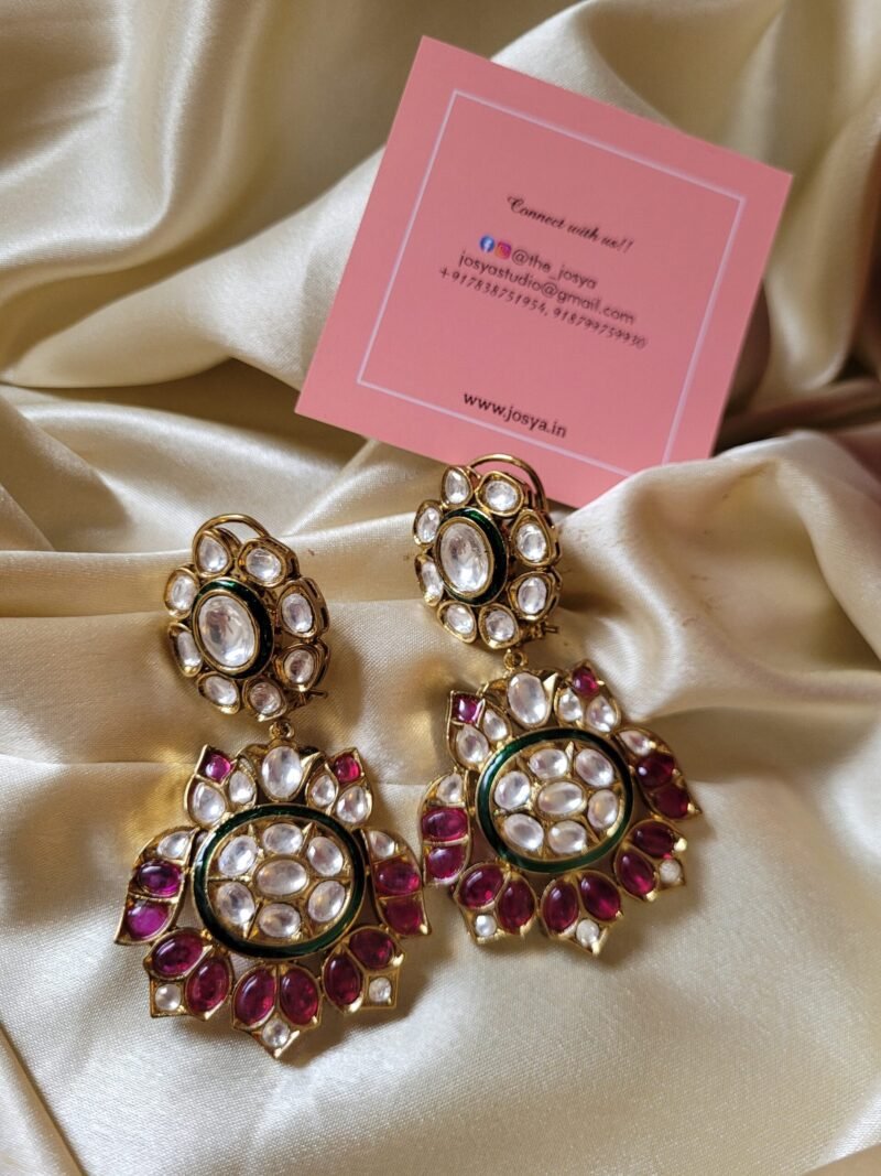 Divya Kundan Necklace Set - Image 5