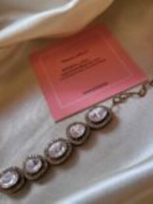 Alluring Moissanite Polki Bracelet
