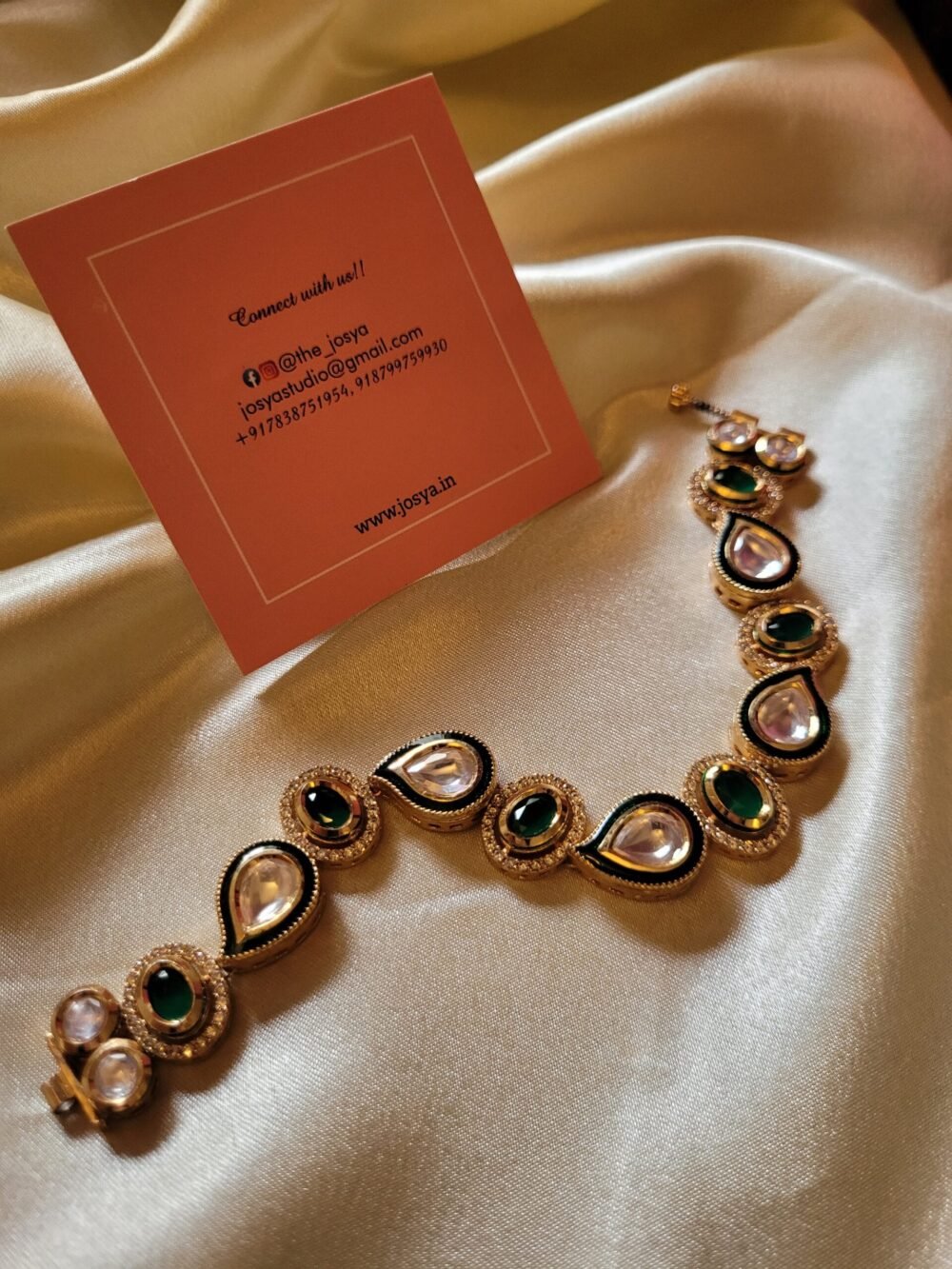 Meenakari Kundan Bracelet - Image 2