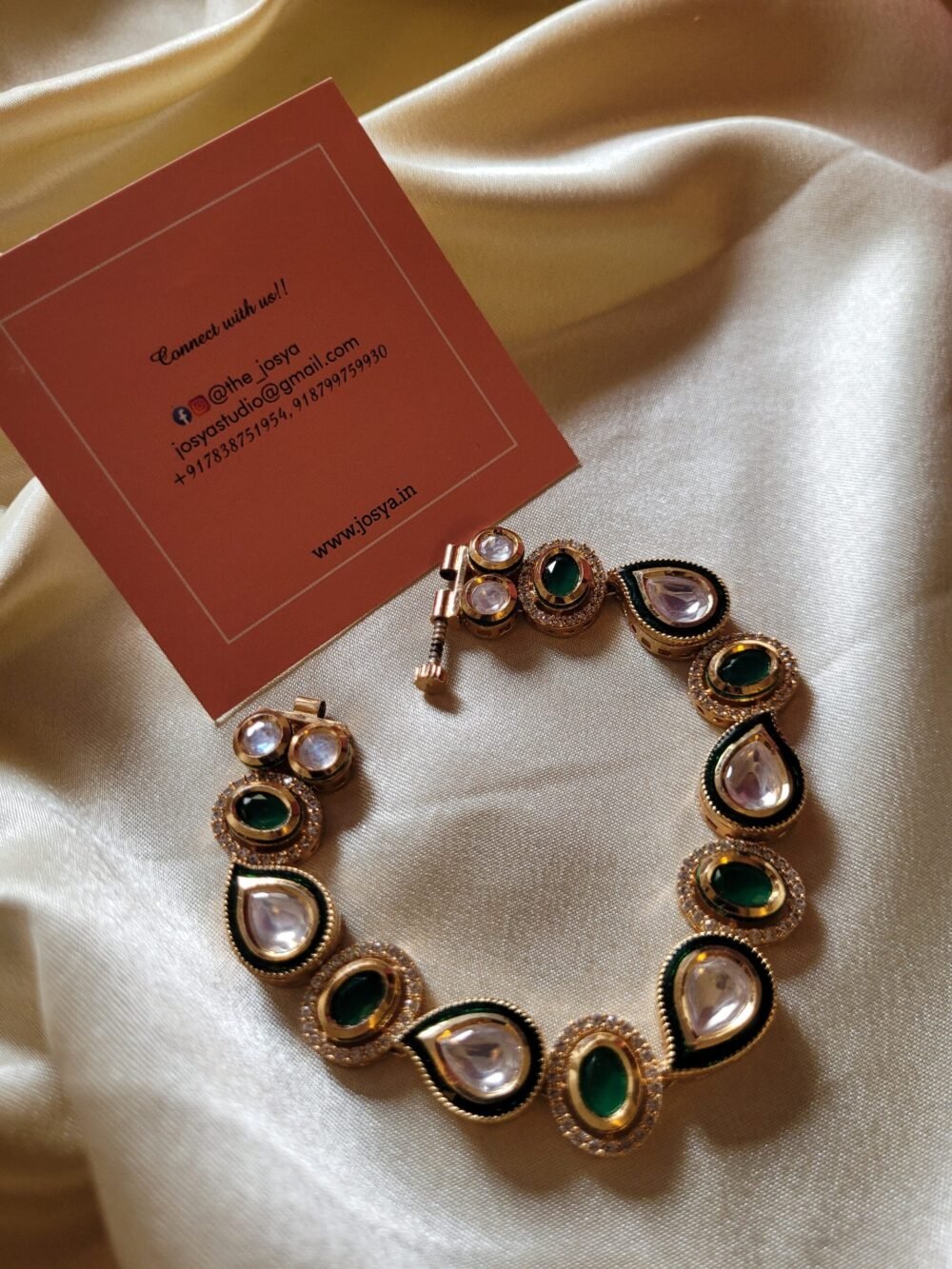 Meenakari Kundan Bracelet - Image 6