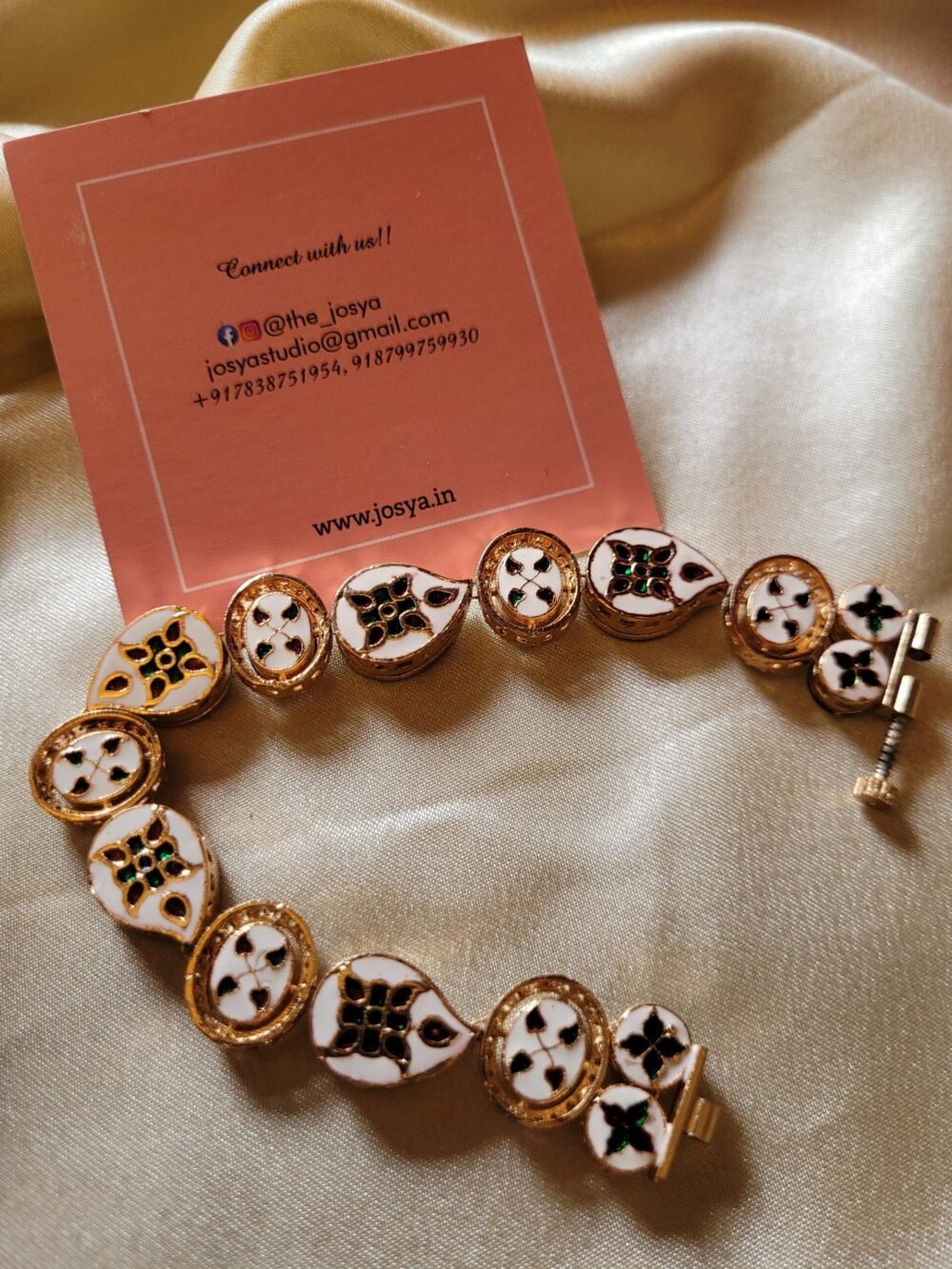 Meenakari Kundan Bracelet - Image 4