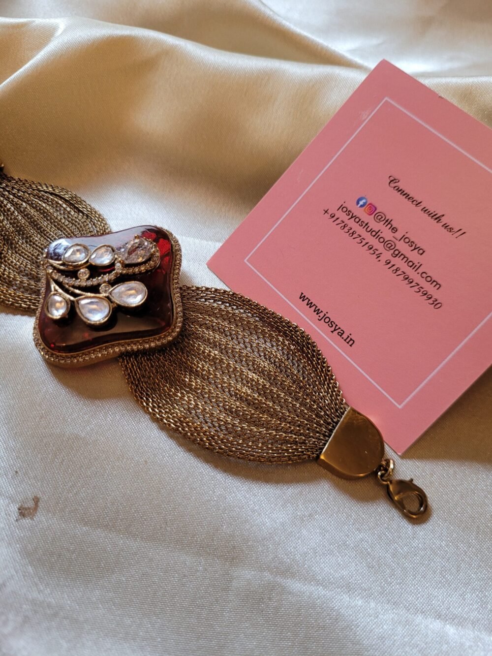 Cassia Polki Bracelet - Image 3