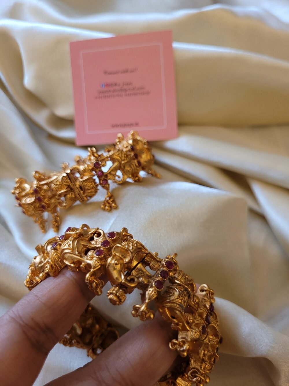 Hatisha Gold Plated Bangles - Image 3