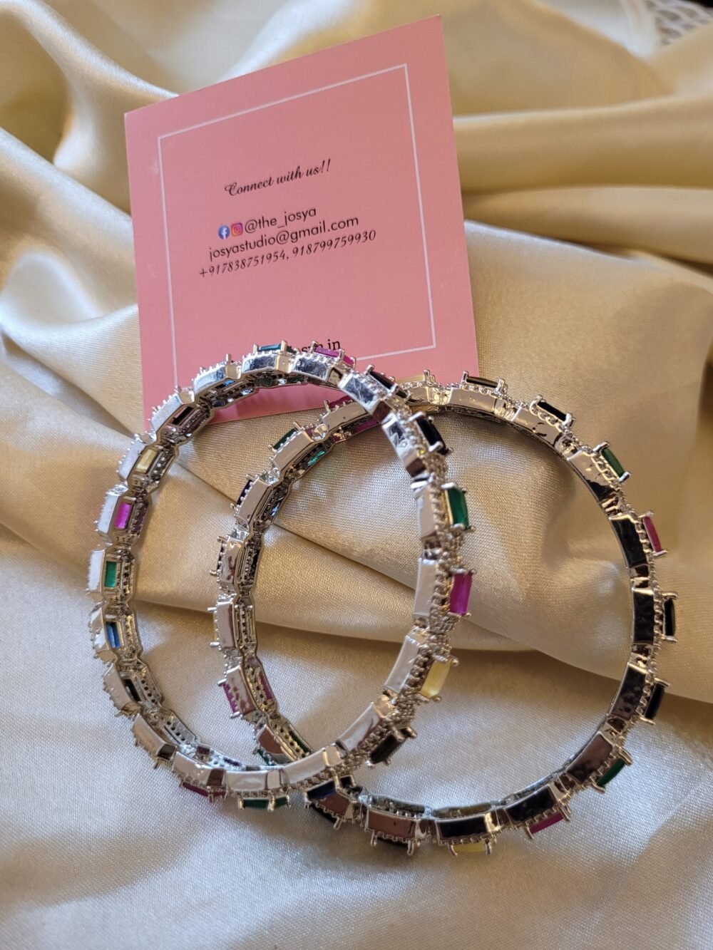 Flora Amercian Diamond Bangles - Image 3