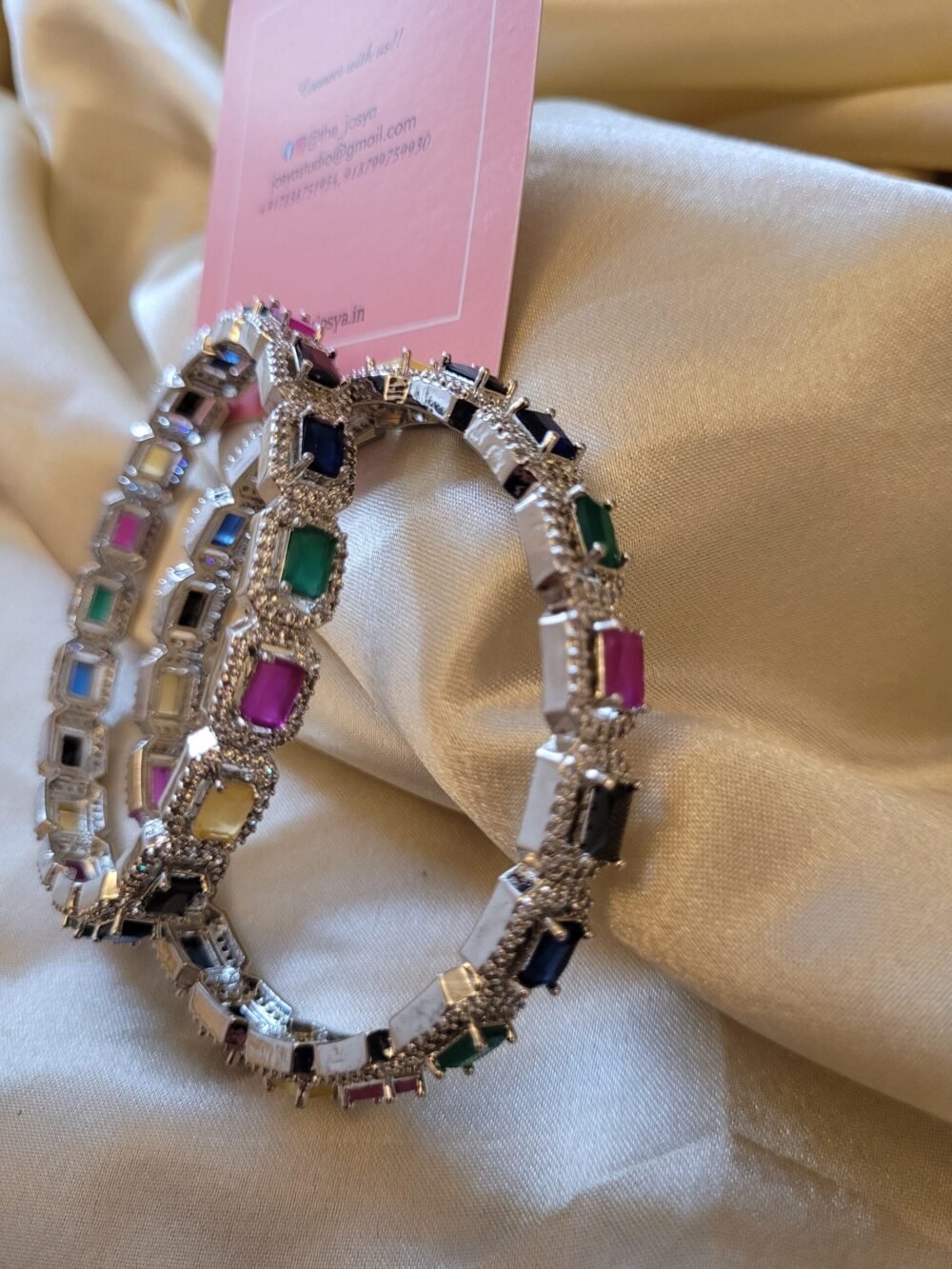 Flora Amercian Diamond Bangles - Image 4