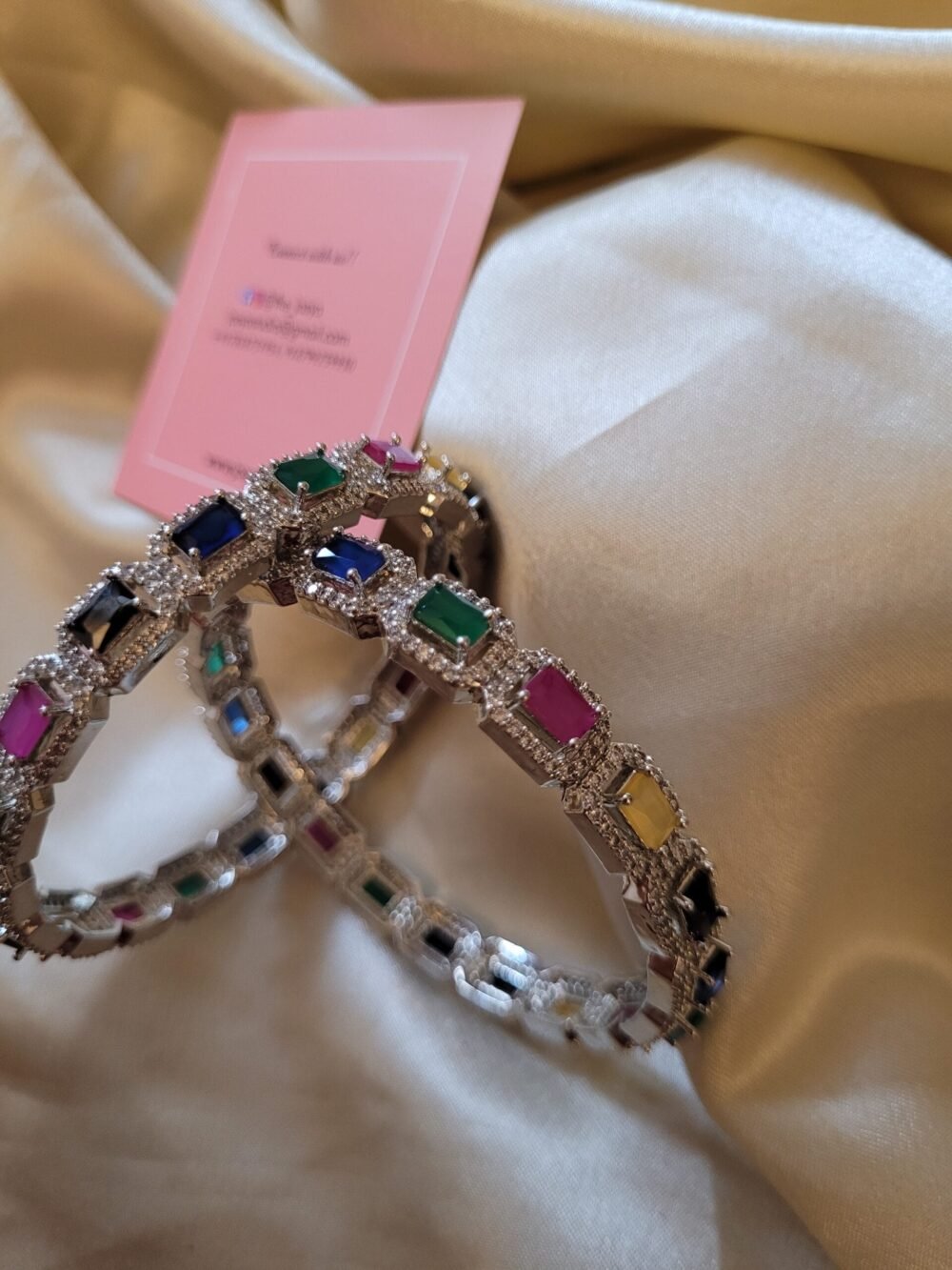 Flora Amercian Diamond Bangles - Image 7