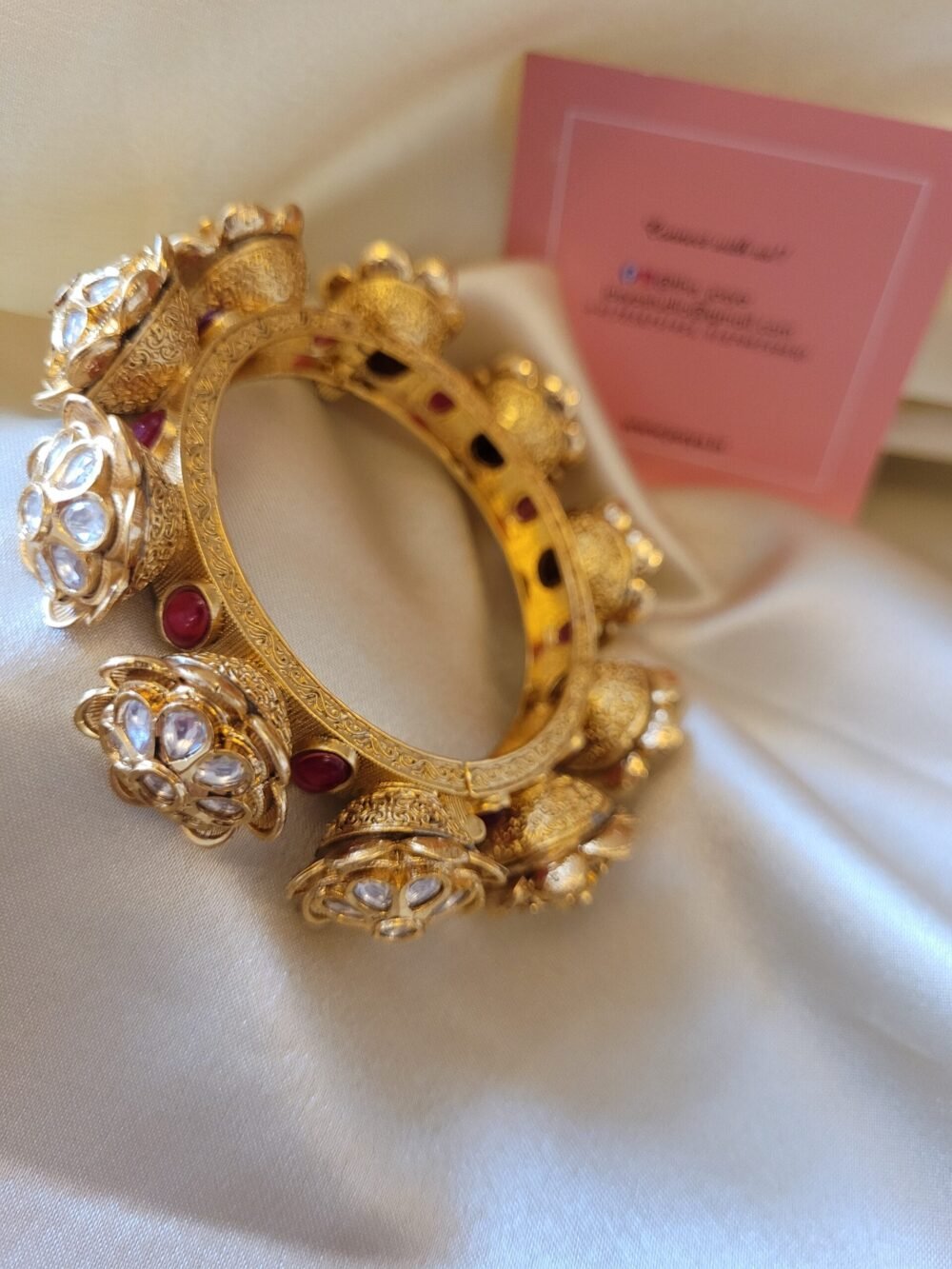 Naisha Polki Bangles - Image 7