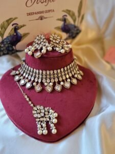 Kashvi Moissanite Polki Choker Set