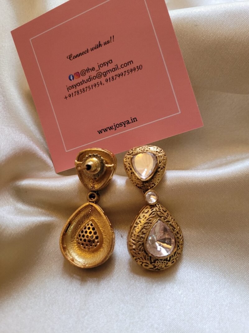 Classic Regency Polki Earrings - Image 3