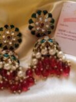 Aarya kundan Jhumki Earrings