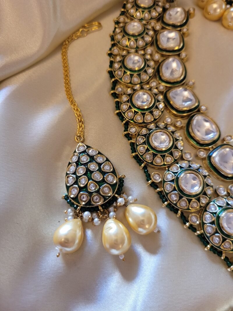 Naavya Polki Bridal Necklace Set - Image 6