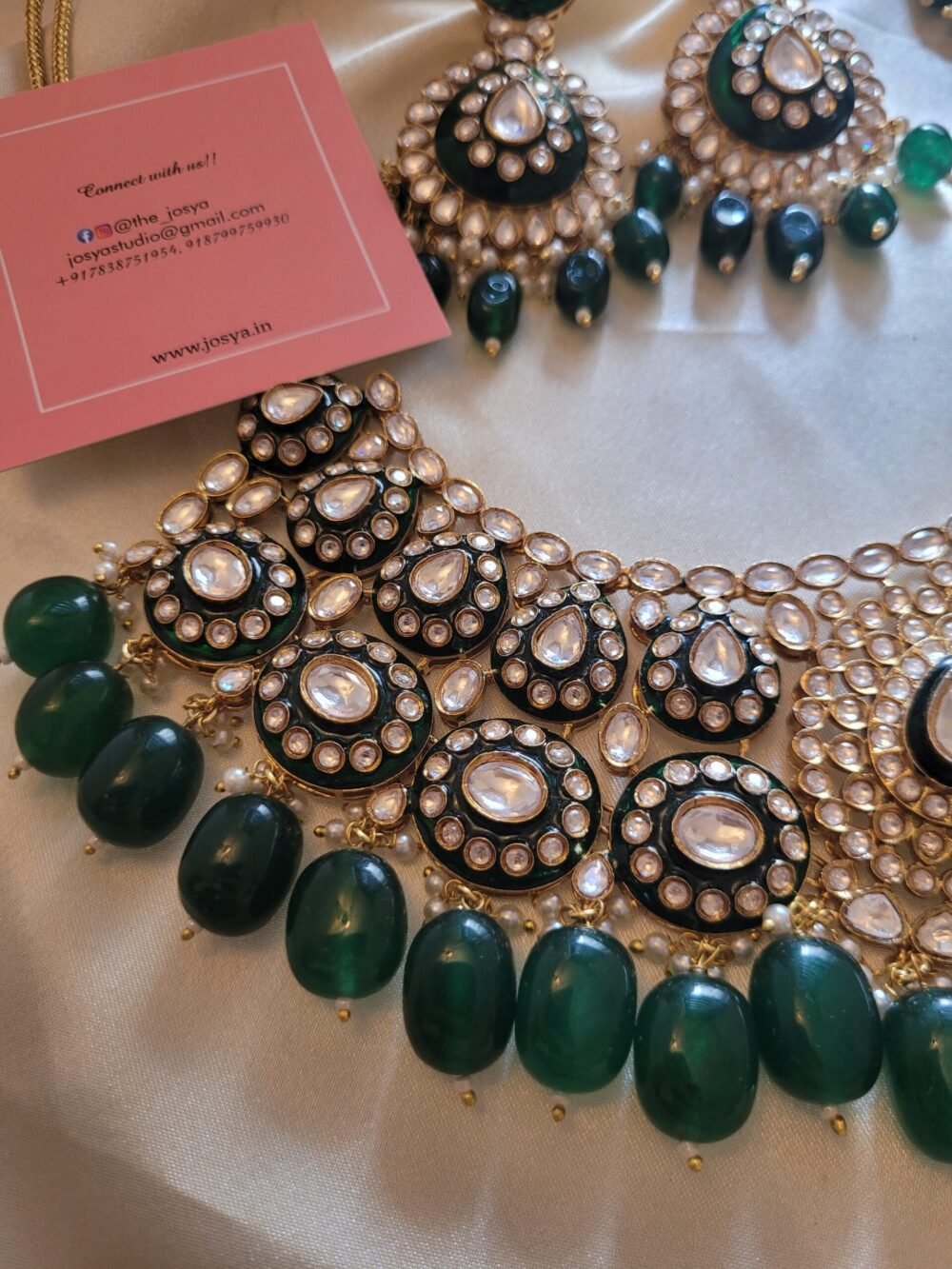 Suhasini Polki Necklace set - Image 7