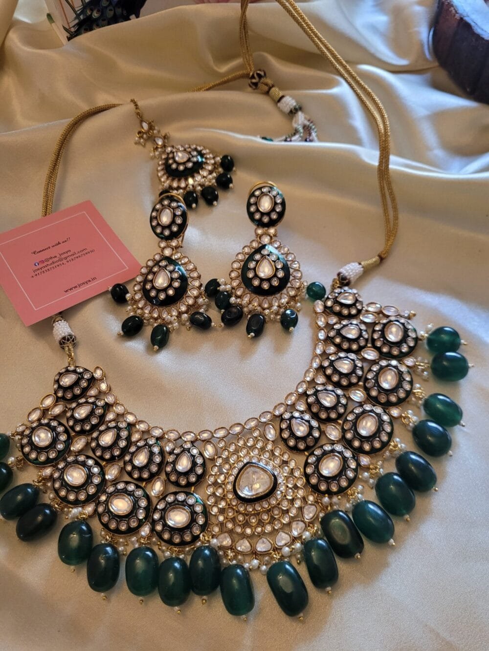 Suhasini Polki Necklace set - Image 6