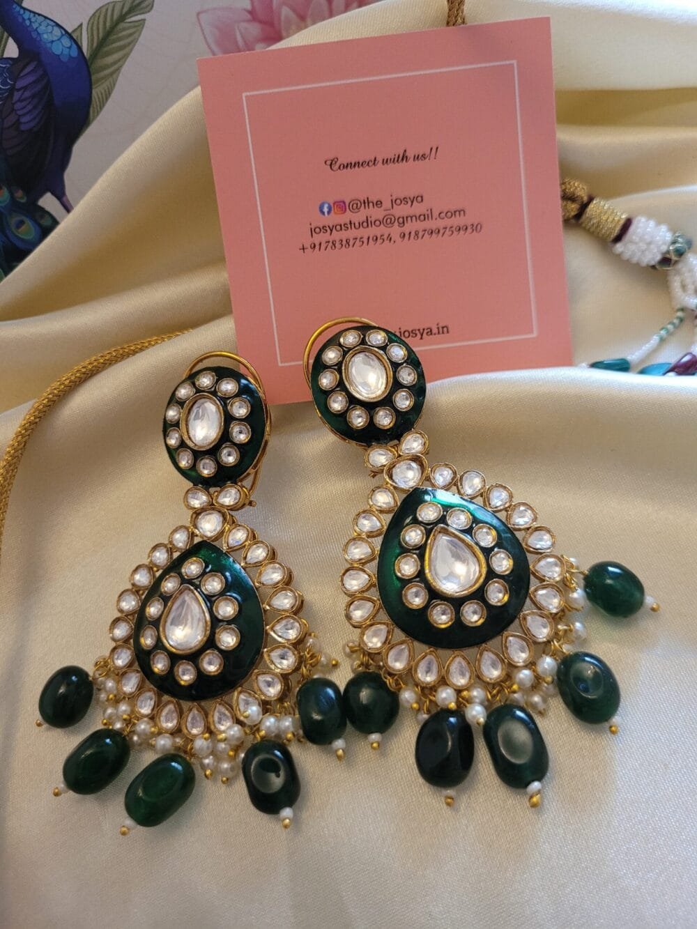 Suhasini Polki Necklace set - Image 9