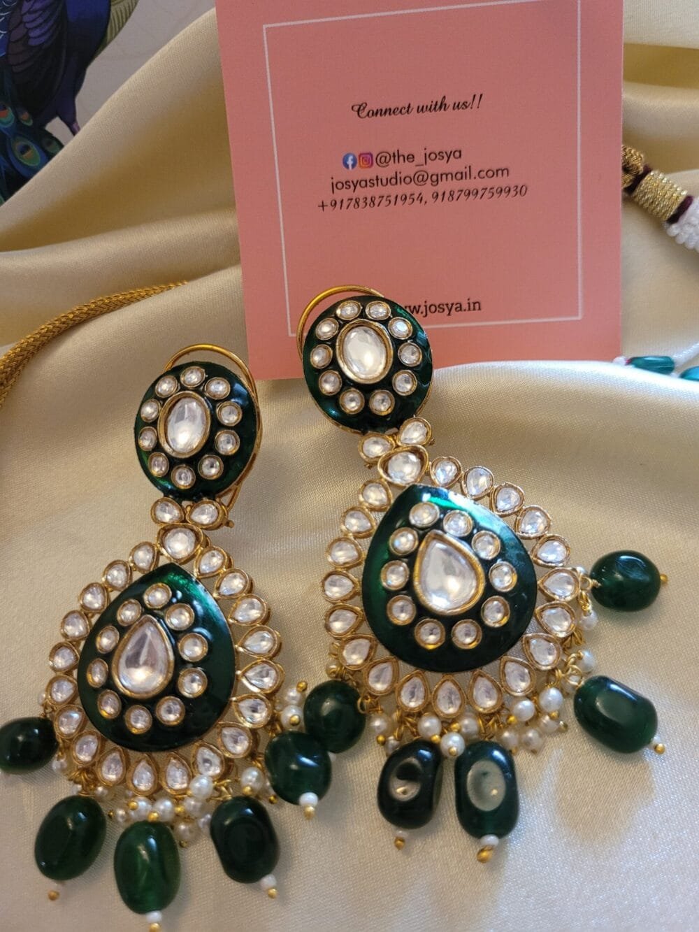 Suhasini Polki Necklace set - Image 3
