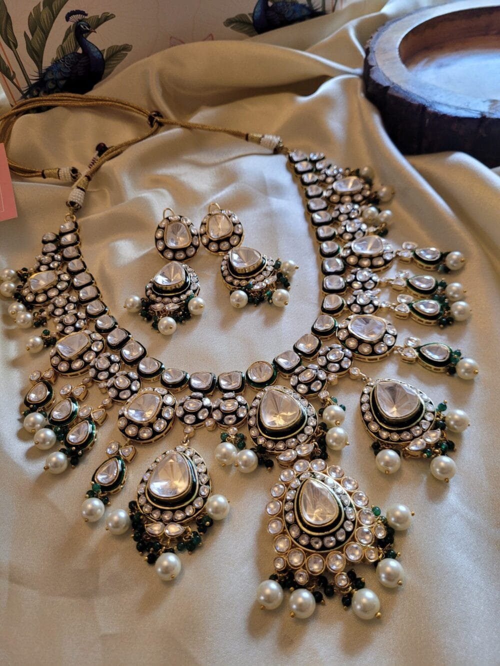 Vaani Polki Bridal Necklace Set - Image 7