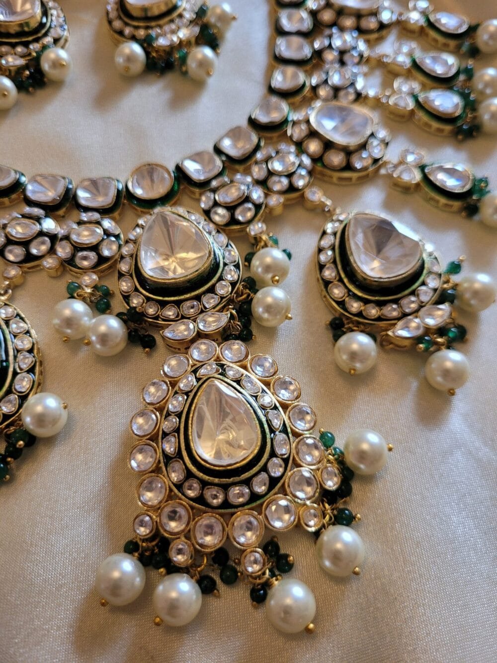 Vaani Polki Bridal Necklace Set - Image 6