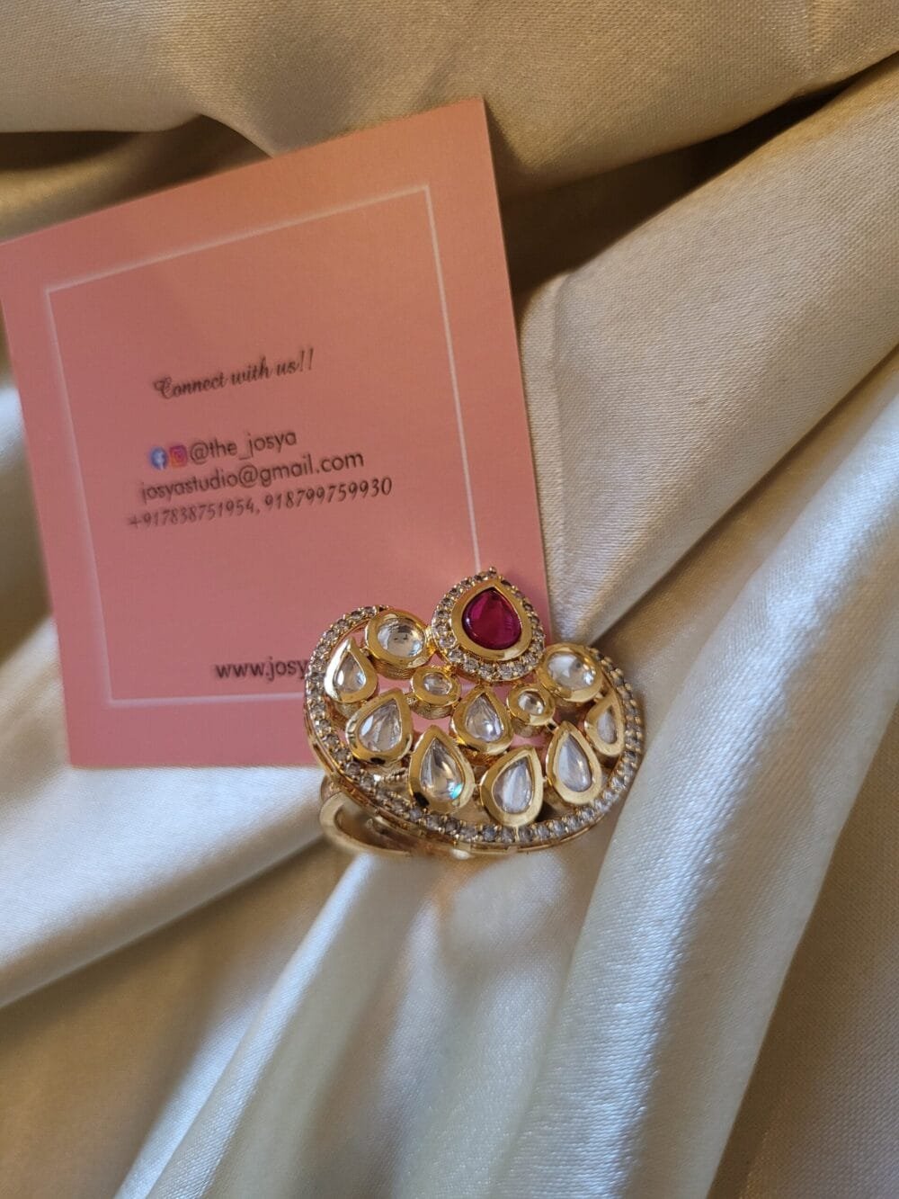 Dia Kundan Ring - Image 2