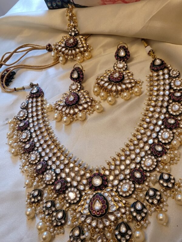 Vaidehi Polki Bridal Necklace Set (MADE ON ORDER)