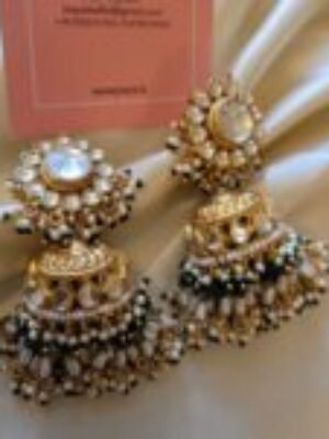 Jiva Kundan Jhumka Earrings