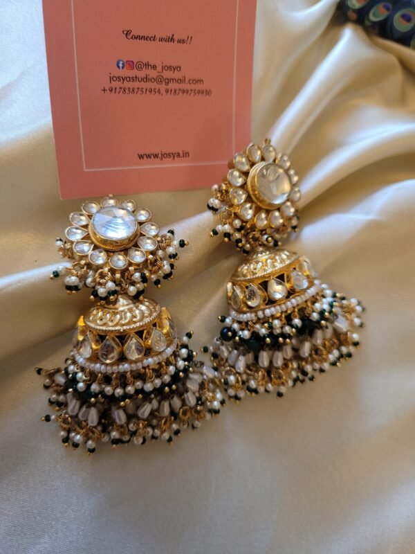 Jiva Kundan Jhumka Earrings