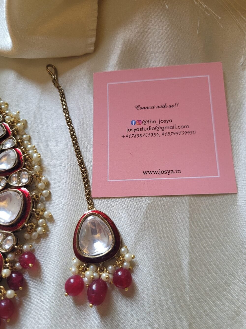 Sadhya Polki Necklace Set - Image 4
