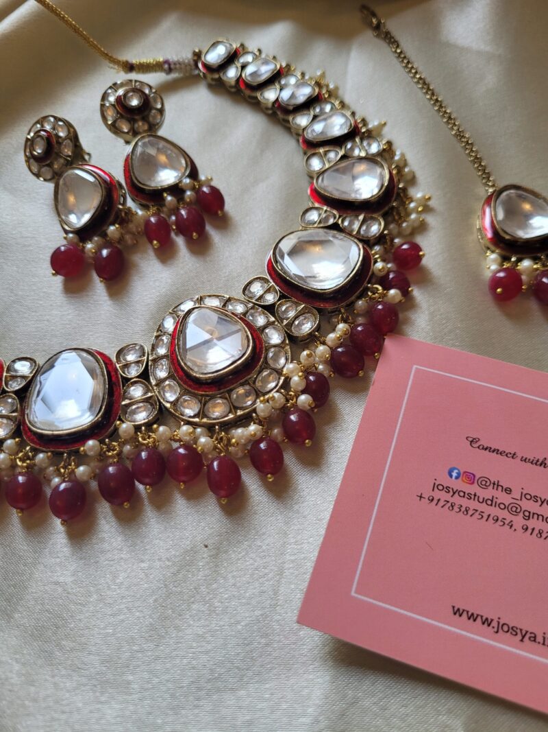 Sadhya Polki Necklace Set - Image 6