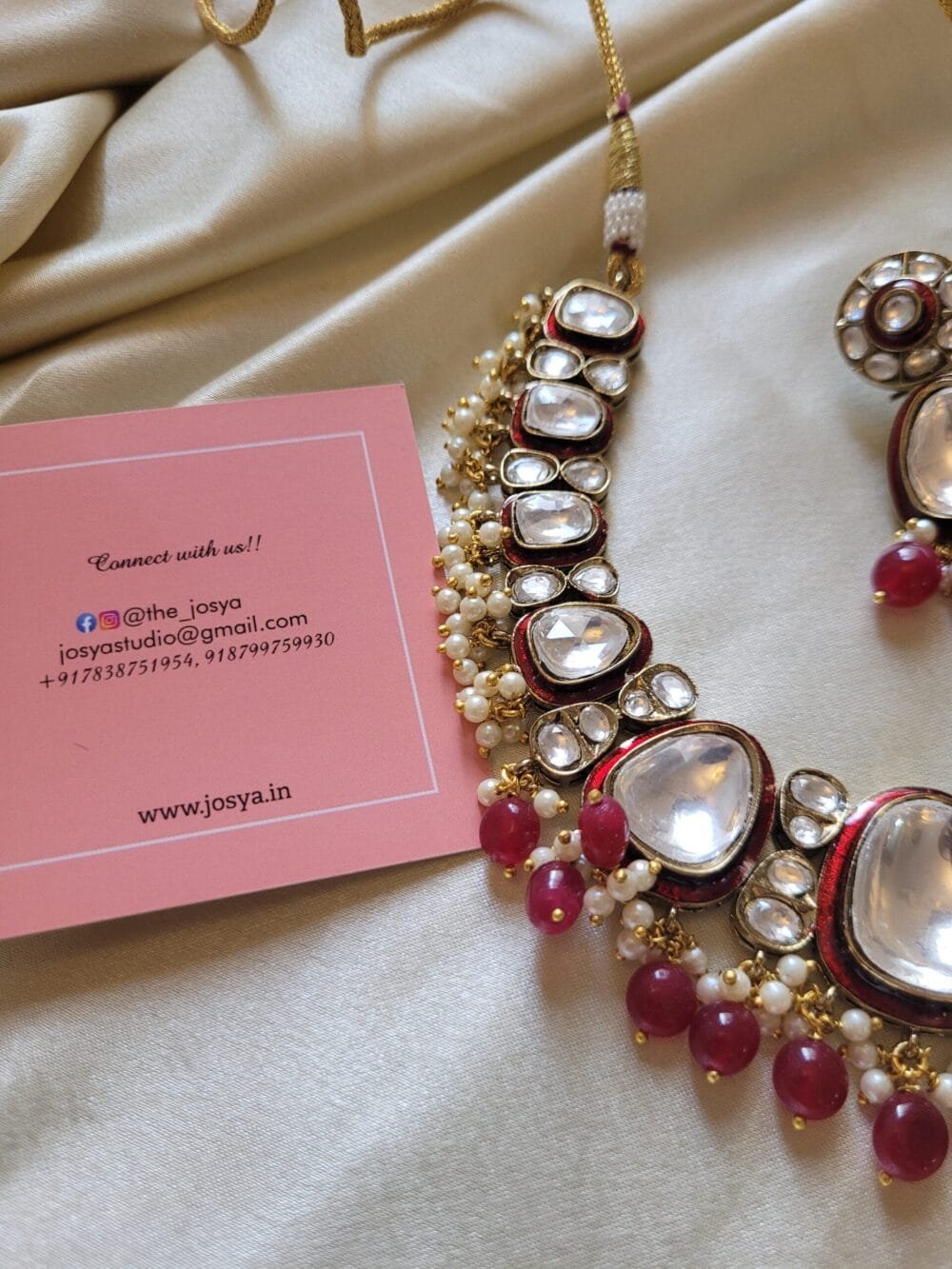 Sadhya Polki Necklace Set - Image 7
