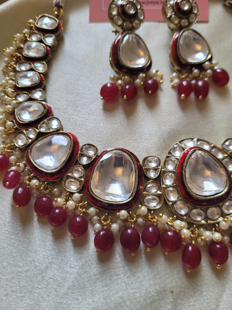 Sadhya Polki Necklace Set - Image 8