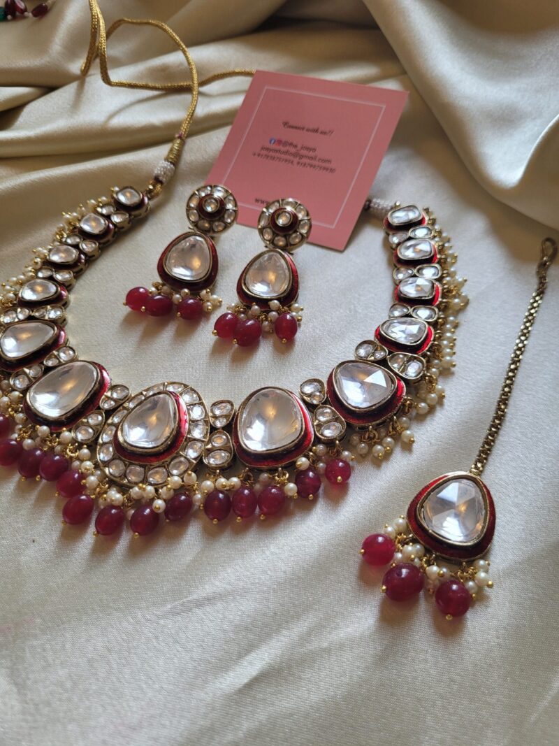 Sadhya Polki Necklace Set - Image 5