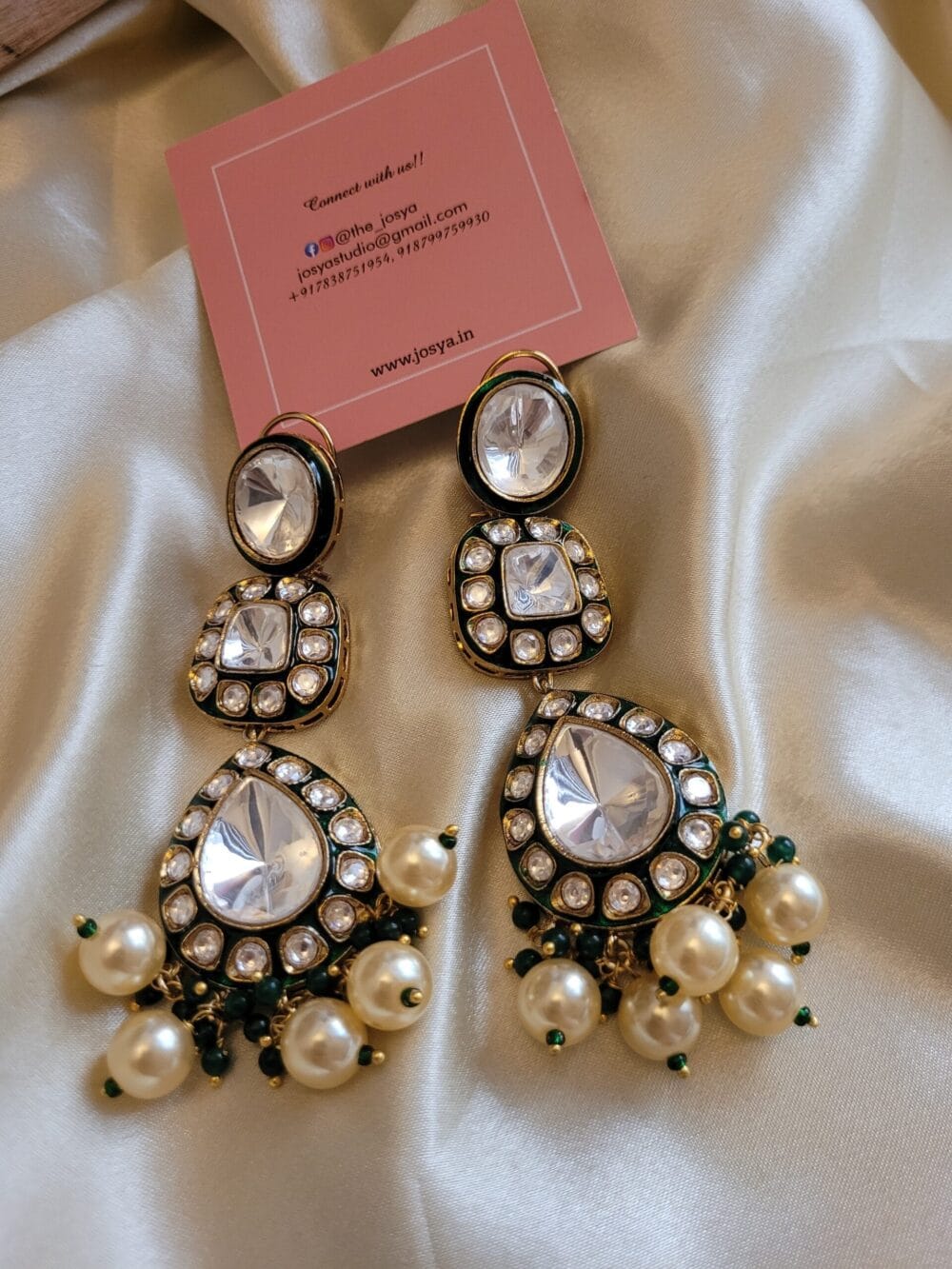 Dhaani Polki  Necklace Set - Image 7
