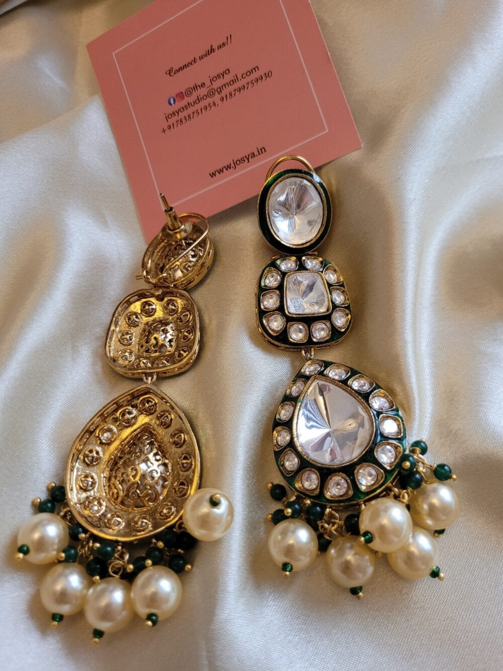 Dhaani Polki  Necklace Set - Image 8