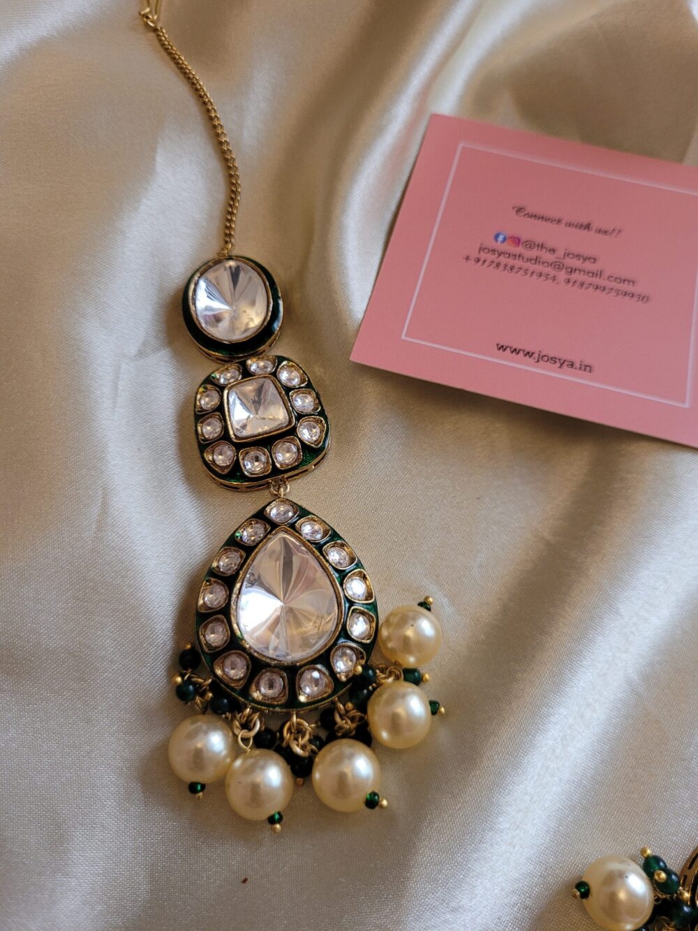 Dhaani Polki  Necklace Set - Image 4