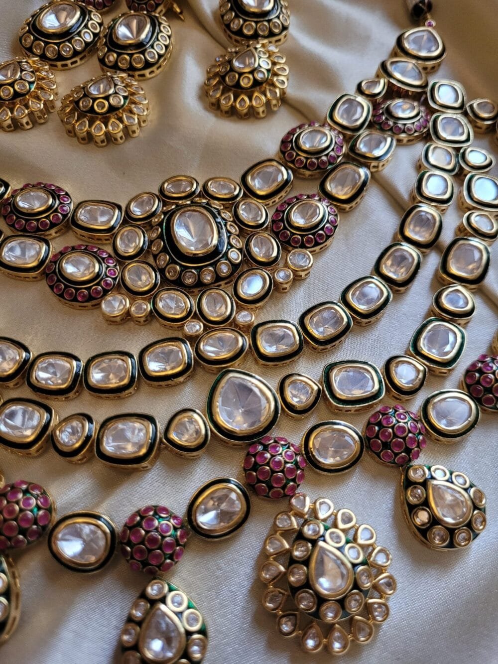 Anamika Polki Necklace Set - Image 2